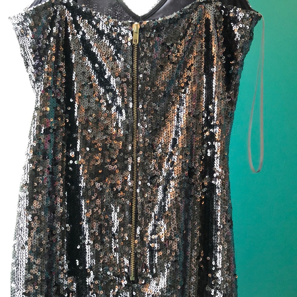 purple sequin mini dress - Picture 4 of 5